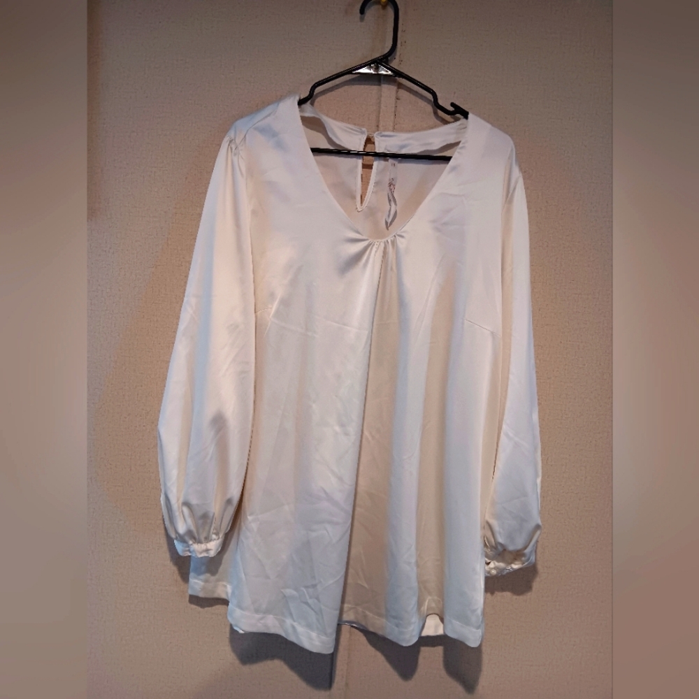 Melissa McCarthy Cream Blouse